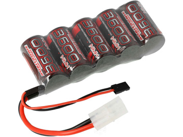 Robitronic NiMH Battery 6.0V 3600mAH Flat RX Robitronic NiMH Battery 6.0V 3600mAH Flat RX / R05130
