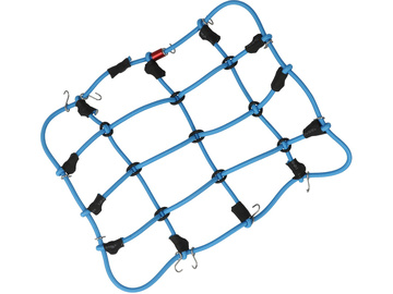 Robitronic luggage net with hooks 15x12cm blue / R21001BL