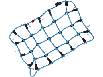 Robitronic luggage net with hooks 19x12cm blue / R21002BL