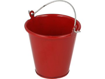 Robitronic kovový kbelík červený / R21011R