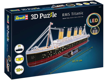 Revell 3D Puzzle - RMS Titanic s LED osvětlením / RVL00154
