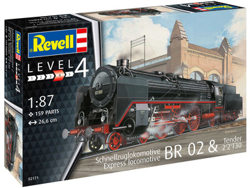 Revell lokomotiva BR 02 s tendrem 2'2'T30 (1:87) / RVL02171