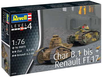 Revell Char B.1 bis, Renault FT.17 (1:76) / RVL03278