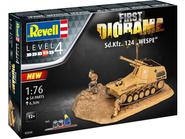 Revell Sd.Kfz. 124 Wespe (1:76) (Gift-Set) Revell Sd.Kfz. 124 Wespe (1:76) (Gift-Set) / RVL03334