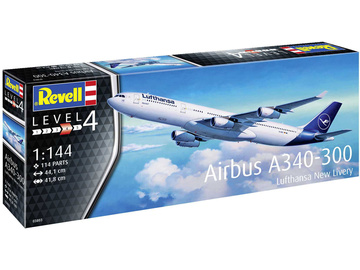 Revell Airbus A340-300 Lufthansa New Livery (1:144) Revell Airbus A340-300 Lufthansa New Livery (1:144) / RVL03803