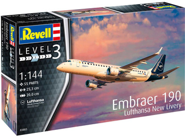 Revell Embraer 190 Lufthansa New Livery (1:144) Revell Embraer 190 Lufthansa New Livery (1:144) / RVL03883