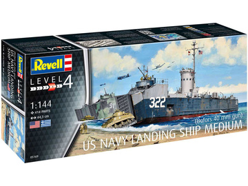 Revell US Navy Landing Ship Medium (Bofors 40 mm gun) (1:144) / RVL05169