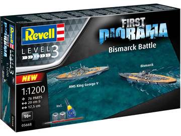 Revell první Bismarckova bitva (1:1200) (Giftset) / RVL05668