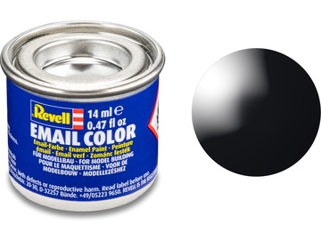 Revell emailová barva #7 černá lesklá 14ml / RVL32107