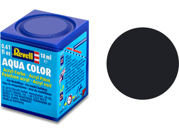 Revell Aqua Paint #8 Black Matt 18ml / RVL36108