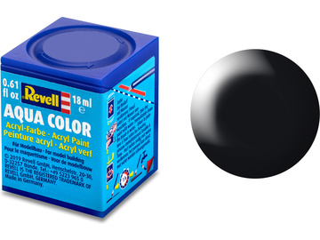 Revell Aqua Paint #302 Black Satin 18ml / RVL36302