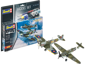 Revell Messerschmitt Bf109G-10, Spitfire Mk.V (1:72) (set) / RVL63710