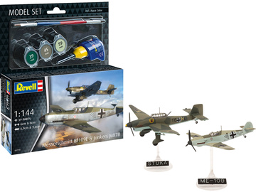 Revell Messerschmitt Bf109E & Ju87B Stuka (1:144) (sada) Revell Messerschmitt Bf109E & Ju87B Stuka (1:144) (sada) / RVL63770
