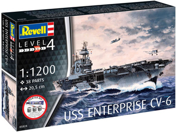Revell USS Enterprise CV-6 (1:1200) (Starter Kit) Revell USS Enterprise CV-6 (1:1200) (Starter Kit) / RVL75824