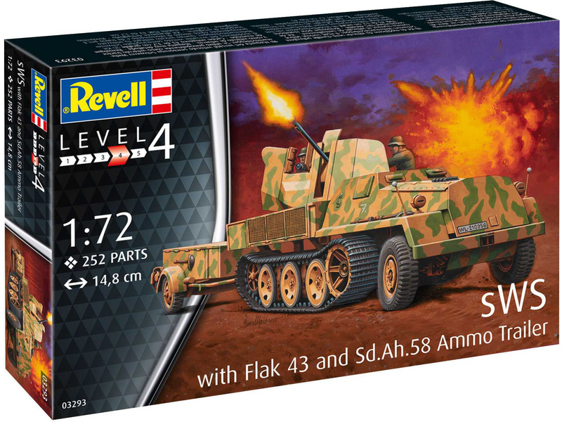 Revell sWS mit Flak-Aufbau als Sfl. mit 3,7cm Flak 43 (1:72)