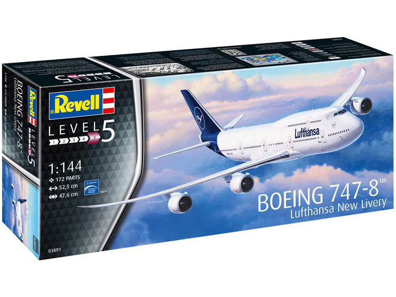 REVELL r03891-1/144 Boeing 747-8 Lufthansa NEW LIVERY & Herpa WINGS Catalogo 