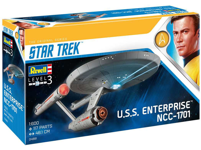 Revell 00454 Technik Series Star Trek USS Enterprise NCC-1701 1:600 Scale  NEW 