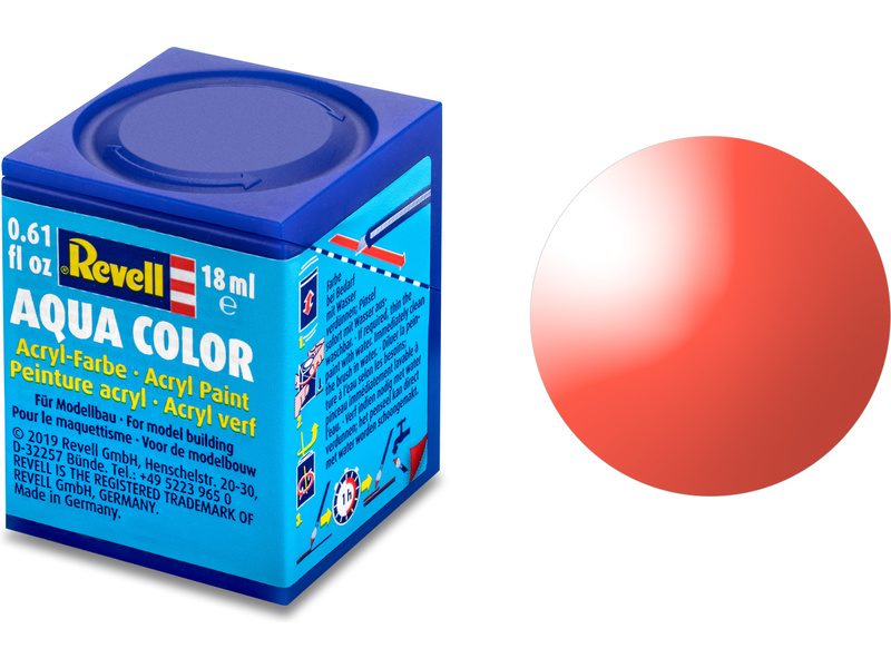 Revell akrylová barva #731 červená transparentní 18ml