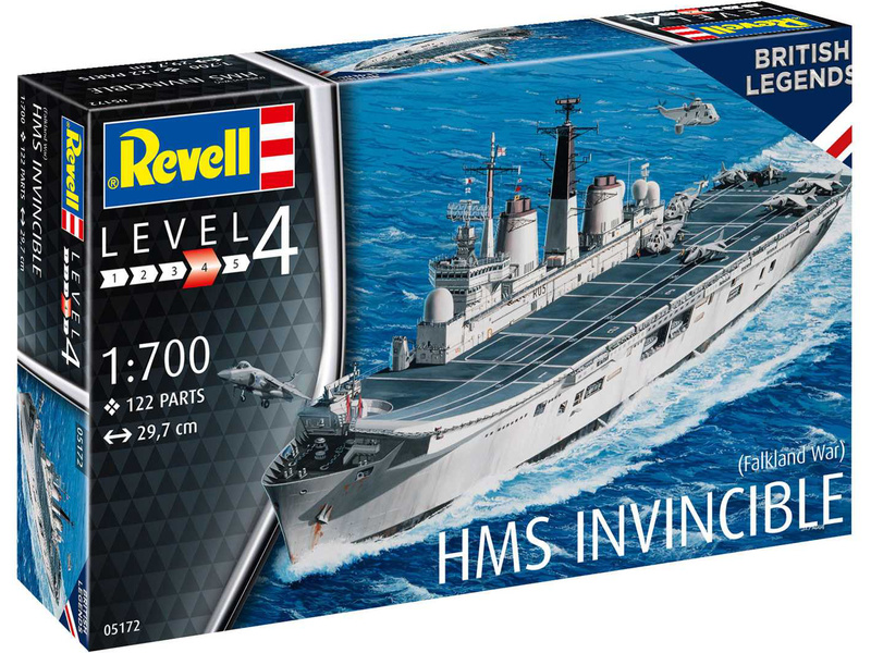 Revell HMS Invincible (Falkland War) (1:700) (set)