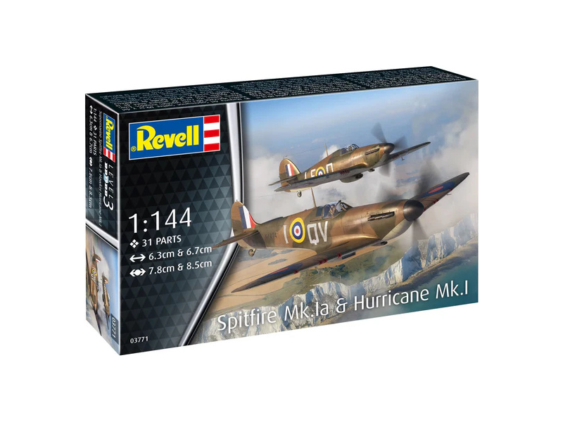 Revell Spitfire Mk.Ia & Hurricane Mk.I (1:144) (starter set)