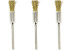 Rotacraft stopkový drátěný kartáč mosazný (3ks)