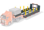 SIKU Control - low loader+truck 1:32
