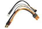 Spektrum konverzní kabel IC5 baterie - 5mm samec zlacený 15cm