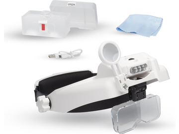 Lightcraft zvětšovací brýle Professional s LED osvětlením (set) Lightcraft zvětšovací brýle Professional s LED osvětlením (set) / SH-LC1769USB