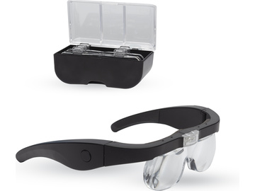Lightcraft zvětšovací brýle PRO s LED osvětlením (set) Lightcraft zvětšovací brýle PRO s LED osvětlením (set) / SH-LC1790USB