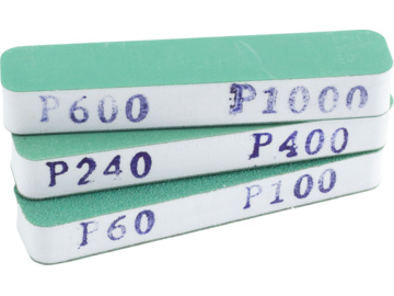 Modelcraft flexibilní brousítko 90x19x12mm (P60, P100, P240, P400, P600, P1000) Modelcraft flexibilní brousítko 90x19x12mm (P60, P100, P240, P400, P600, P1000) / SH-PAB1100