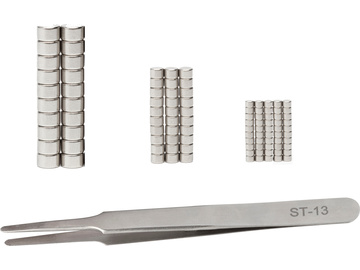 Modelcraft nerezová pinzeta se 100 magnety / SH-PTM1000