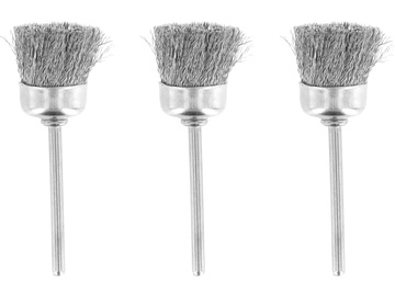 Rotacraft stopkový drátěný kartáč ocelový (3ks) Rotacraft stopkový drátěný kartáč ocelový (3ks) / SH-RBU4610/3
