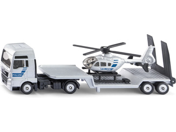 SIKU Super - policení tahač MAN s vrtulníkem 1:87 SIKU Super - policení tahač MAN s vrtulníkem 1:87 / SI-1759