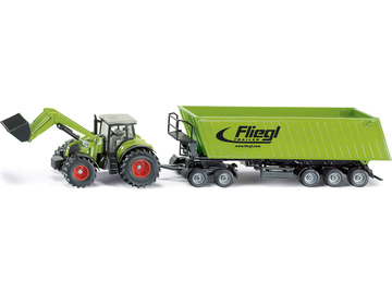 SIKU Farmer - Traktor s předním nakladačem a přívěsem 1:50 SIKU Farmer - Traktor s předním nakladačem a přívěsem 1:50 / SI-1949