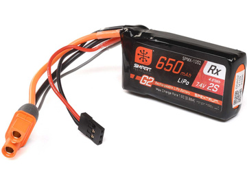 Spektrum Smart G2 LiPo 7.4V 650mAh Rx 15C IC3 Spektrum Smart G2 LiPo 7.4V 650mAh Rx 15C IC3 / SPMX-1052