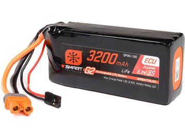Spektrum Smart G2 ECU LiFe 9.9V 3200mAh Rx 10C IC3 Spektrum Smart G2 ECU LiFe 9.9V 3200mAh Rx 10C IC3 / SPMX-1060