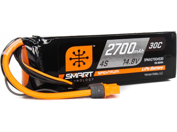 2700mAh 4S 14.8V Smart LiPo Battery 30C; IC3 / SPMX27004S30