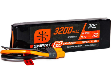 Spektrum Smart G2 LiPo 11.1V 3200mAh 30C IC3 Spektrum Smart G2 LiPo 11.1V 3200mAh 30C IC3 / SPMX323S30