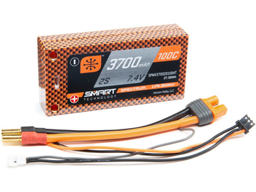 Spektrum Smart LiPo 7.4V 3700mAh 100C Short HC / SPMX37002S100HT