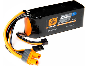 Spektrum Smart LiPo 7.4V 4000mAh Rx IC3 Spektrum Smart LiPo 7.4V 4000mAh Rx IC3 / SPMX40002SRX