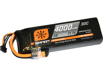 Spektrum Smart LiPo 11.1V 4000mAh 30C IC3 Spektrum Smart LiPo 11.1V 4000mAh 30C IC3 / SPMX40003S30