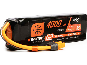 Spektrum Smart G2 LiPo 11.1V 4000mAh 30C IC3 Spektrum Smart G2 LiPo 11.1V 4000mAh 30C IC3 / SPMX43S30