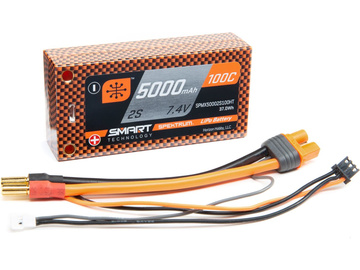 Spektrum Smart LiPo 7.4V 5000mAh 100C Short HC / SPMX50002S100HT