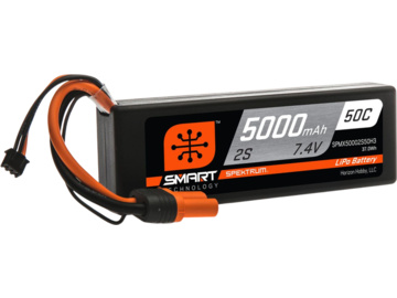 Spektrum Smart LiPo 7.4V 5000mAh 50C HC IC3 Spektrum Smart LiPo 7.4V 5000mAh 50C HC IC3 / SPMX50002S50H3