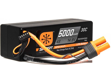 Spektrum Smart LiPo 14.8V 5000mAh 30C HC IC5 Spektrum Smart LiPo 14.8V 5000mAh 30C HC IC5 / SPMX50004S30H5