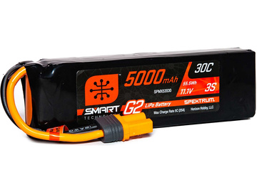 Spektrum Smart G2 LiPo 11.1V 5000mAh 30C IC5 Spektrum Smart G2 LiPo 11.1V 5000mAh 30C IC5 / SPMX53S30