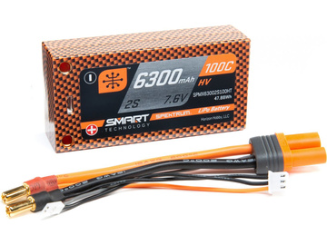 Spektrum Smart LiHV 7.6V 6300mAh 100C Short HC / SPMX63002S100HT