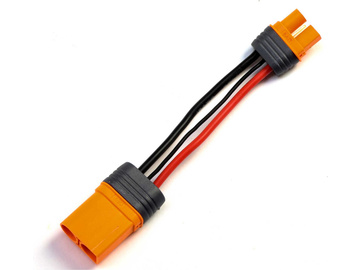 Spektrum konverzní kabel IC5 přístroj - IC3 baterie 10cm 10AWG / SPMXCA507