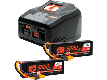 Spektrum Smart Powerstage G2 Car 4S 5000mAh 2S IC5 (2), S2100 Spektrum Smart Powerstage G2 Car 4S 5000mAh 2S IC5 (2), S2100 / SPMXPSS550I