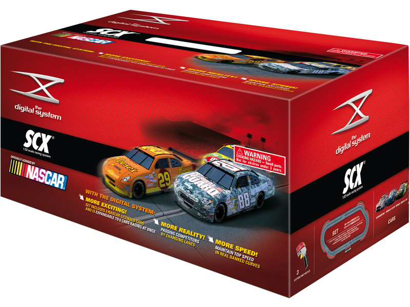 Autodráha SCX Digital NASCAR + 3 auta za 1 Kč/ks (SCXD10011X510) | Astra
